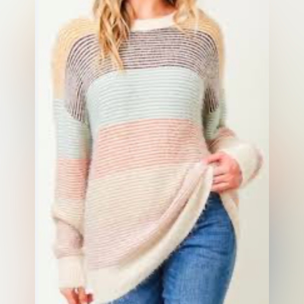 On Blue Multi Color Sweater - Picture 4 of 5